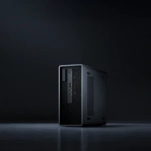 DJI FlightHub 2 AIO hardware device shown against a dark studio background