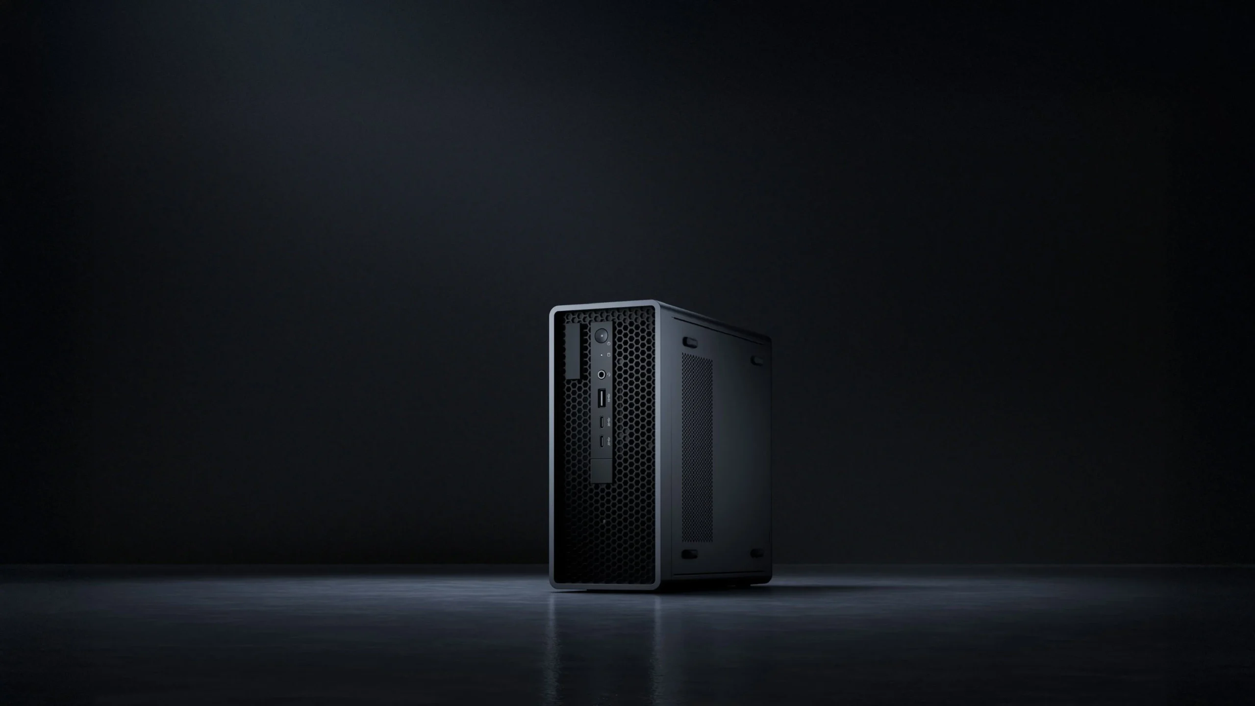 DJI FlightHub 2 AIO hardware device shown against a dark studio background